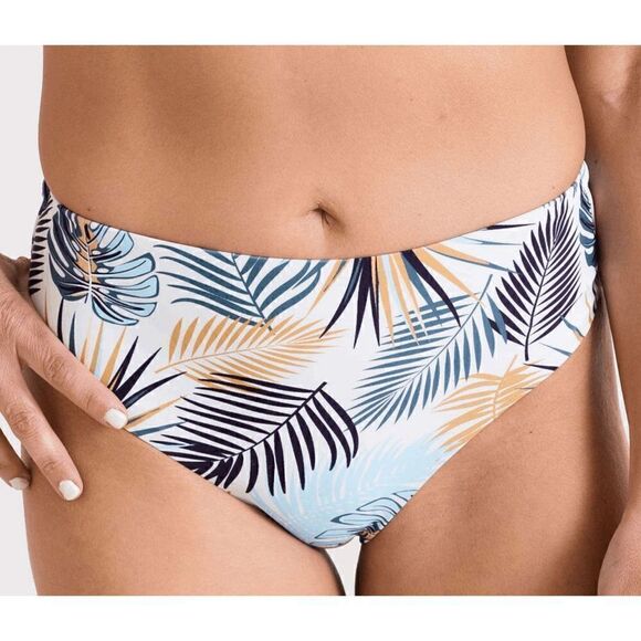 NWT Set Large Women's Two-Piece Scoop Bralette Top Tropical Midrise Bottom Swims - Picture 7 of 13
